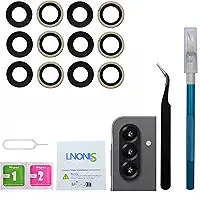 6 peças de reposição de lente traseira para câmera traseira Galaxy A56 5G para Samsung A56 5G vidro de câmera traseira com adesivo pré-instalado e kit de ferramentas de reparo SM-A566E/DS