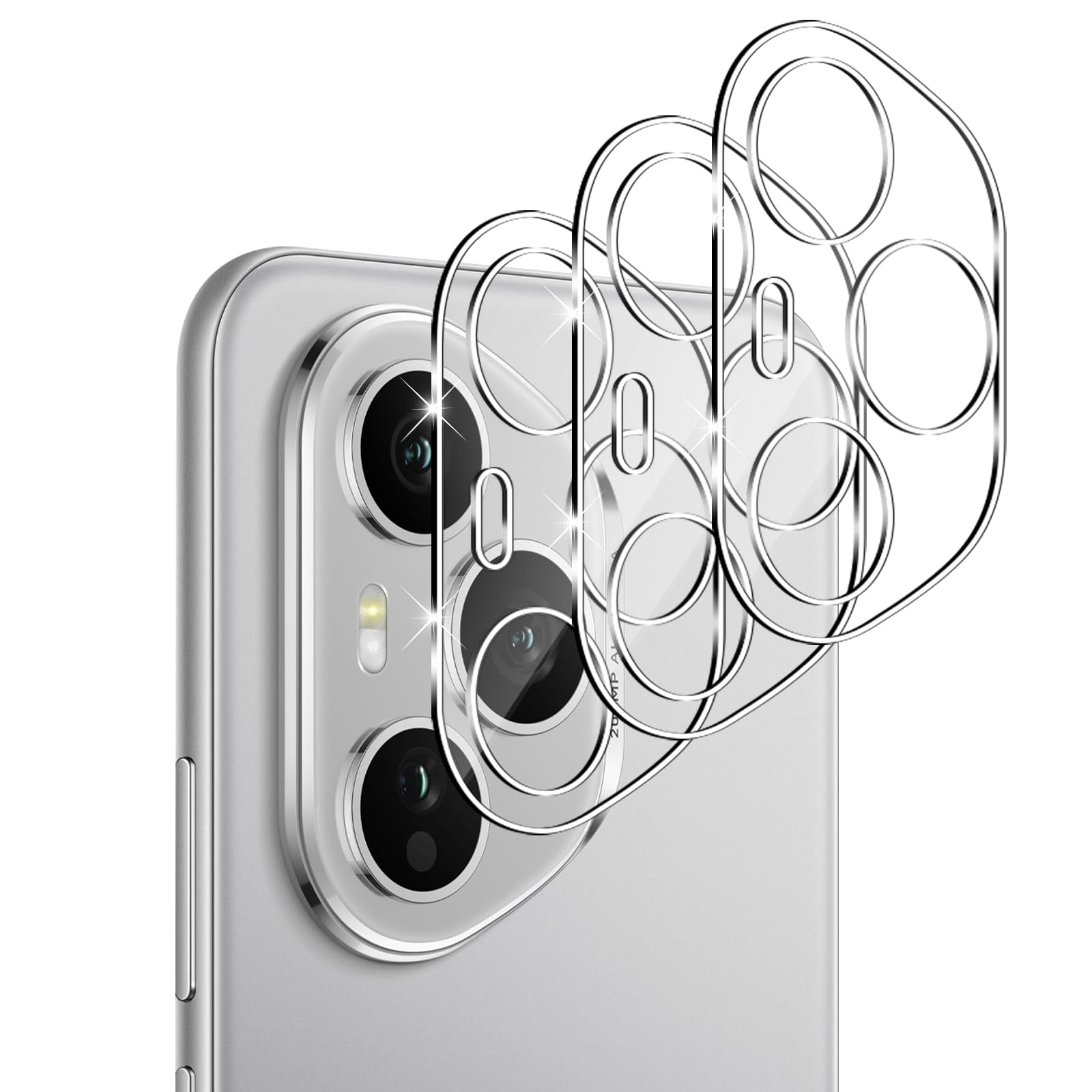 Vanrain Kameraschutz für Panzerglas für Honor 400 Pro 5G, 3 Stück 9H Härte Kamera Schutzglas Ultra-klar Kratzfest Linse Kamera Schutz für Honor 400 Pro, Transparent