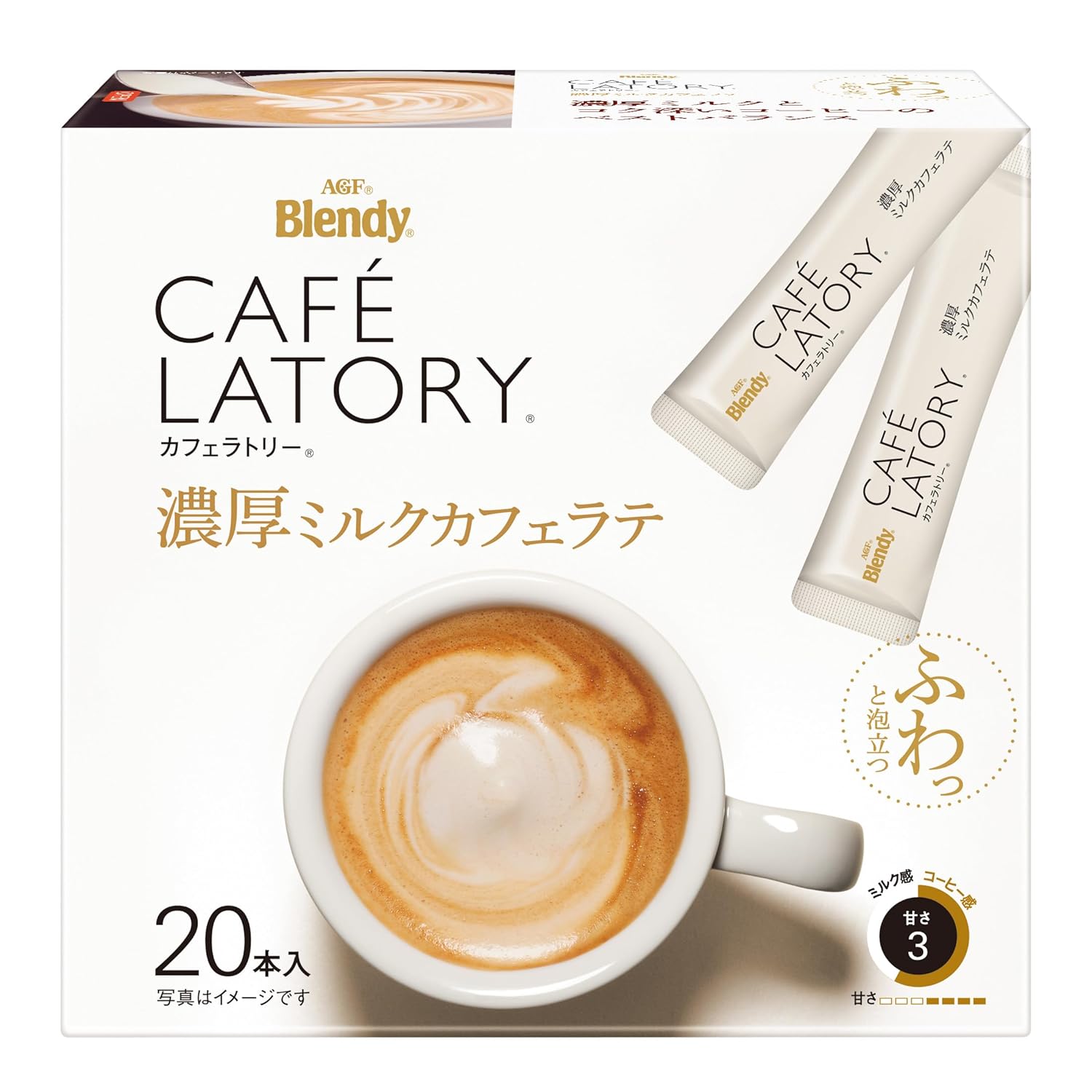 AGF Blendy Cafe Latrie Stick Thick Milk Cafe Latte 20sticks x 3box