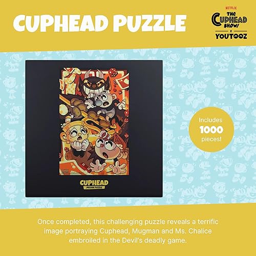 Miniatura 2 de Youtooz Youtooz Puzzle Collection - Rompecabezas de 1000 piezas con licencia oficial coleccionable del videojuego Cuphead,