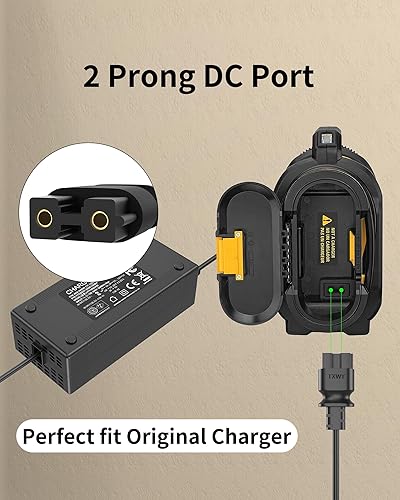 Miniatura 4 de WUKUR Cargador de 13.8 V N557514 compatible con fuente de alimentación DeWalt DCC020IB, repuesto para inflador de neumáticos DeWalt de 20 V,