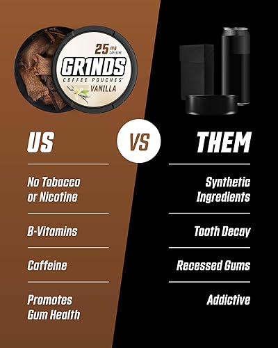 Miniatura 24 de GRINDS Bolsas de café Try Em All 10 Latas Paquete variado Sin tabaco y nicotina Alternativa para masticar 18 bolsas 1 bolsa equivalente a