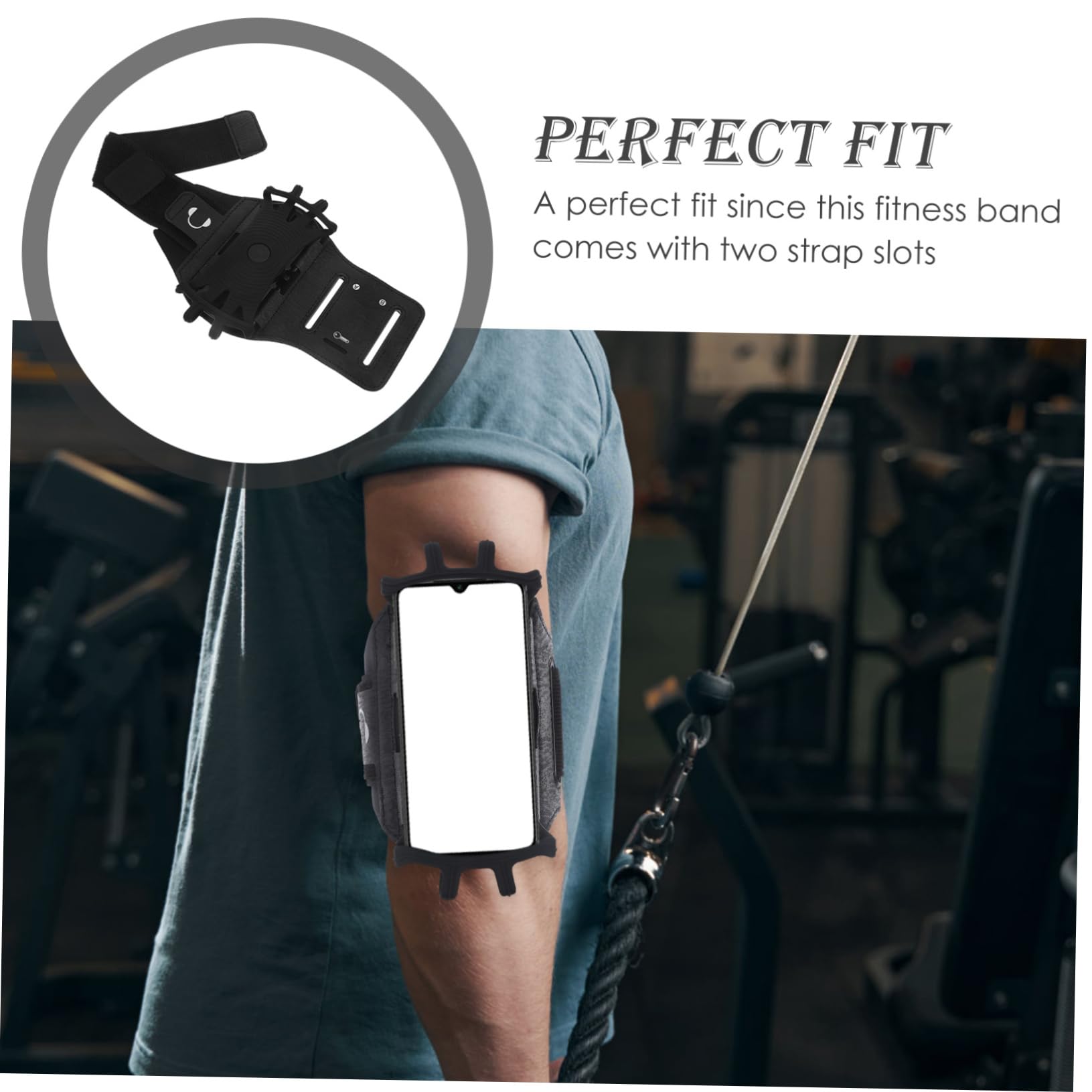 OSALADI 3piezas Deportivo para Teléfono Soporte para Correr y Fitness Compatible La Mayoría De Smartphones para Running Ciclismo y Actividades Al Aire
