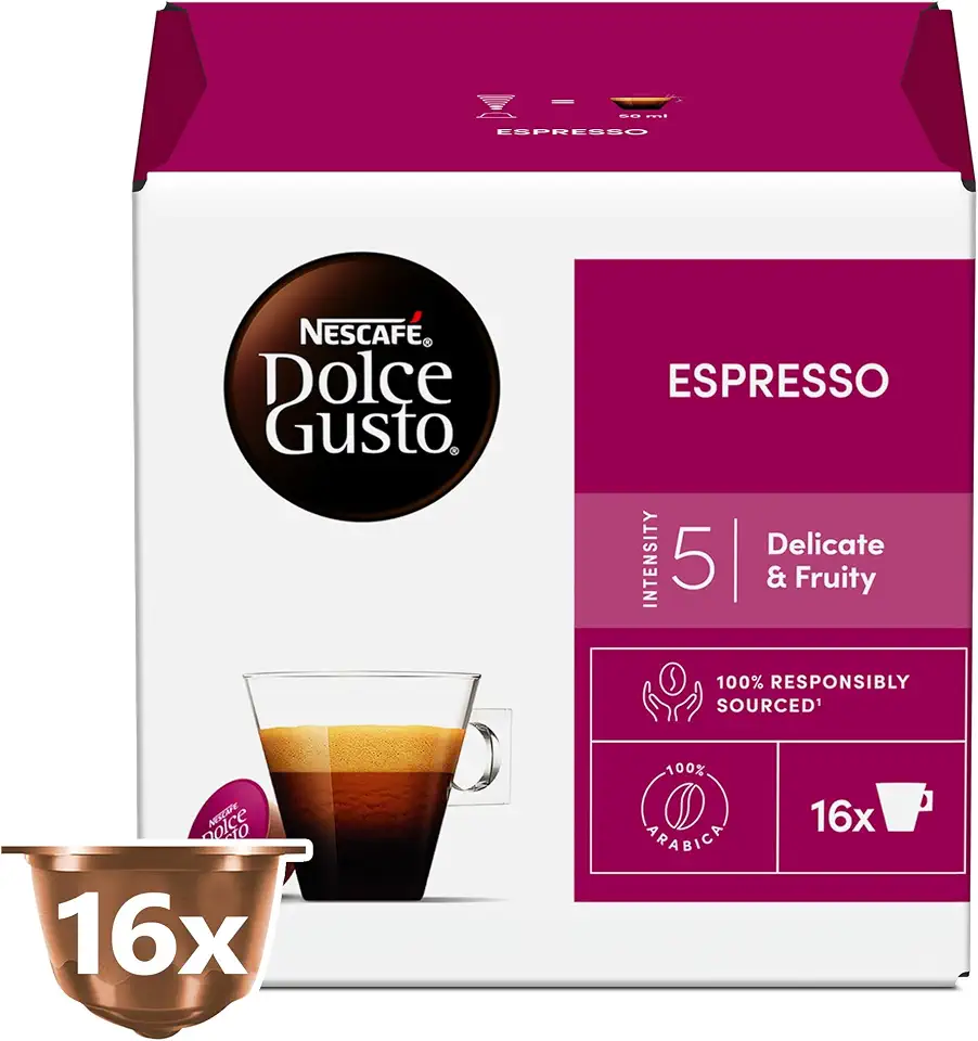 Nescafe Dolce Gusto Espresso Coffee, 16 Capsules