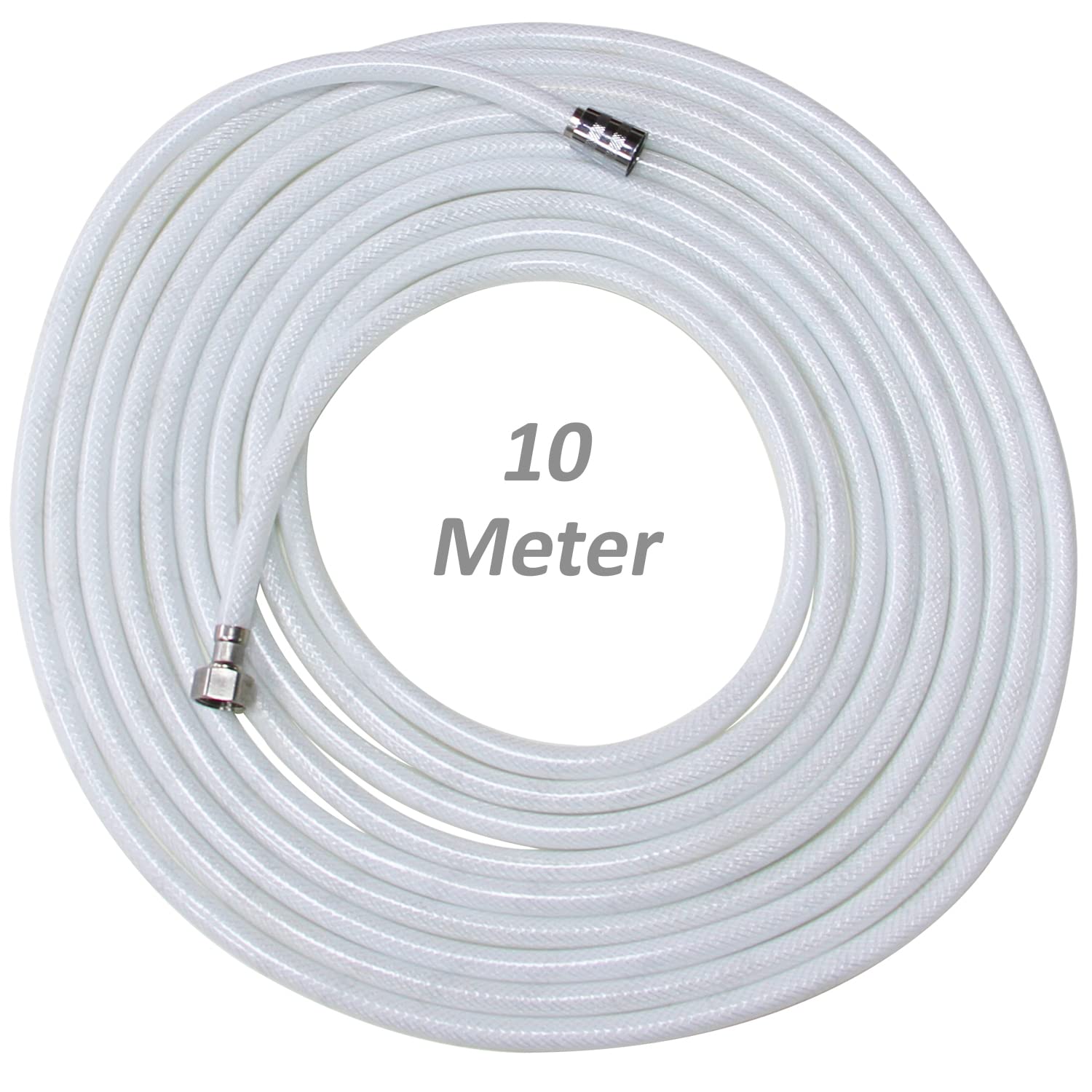 RubikShattaf Shower Hose Pipe with Metal connector, High Pressure Anti-twist PVC Explosion-Proof Encryption Bidet Hose (10 Meter)