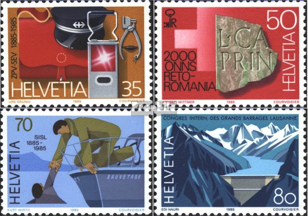 Mintページ Amazon.com: Switzerland 1290-1293 (Complete.Issue) unmounted Mint