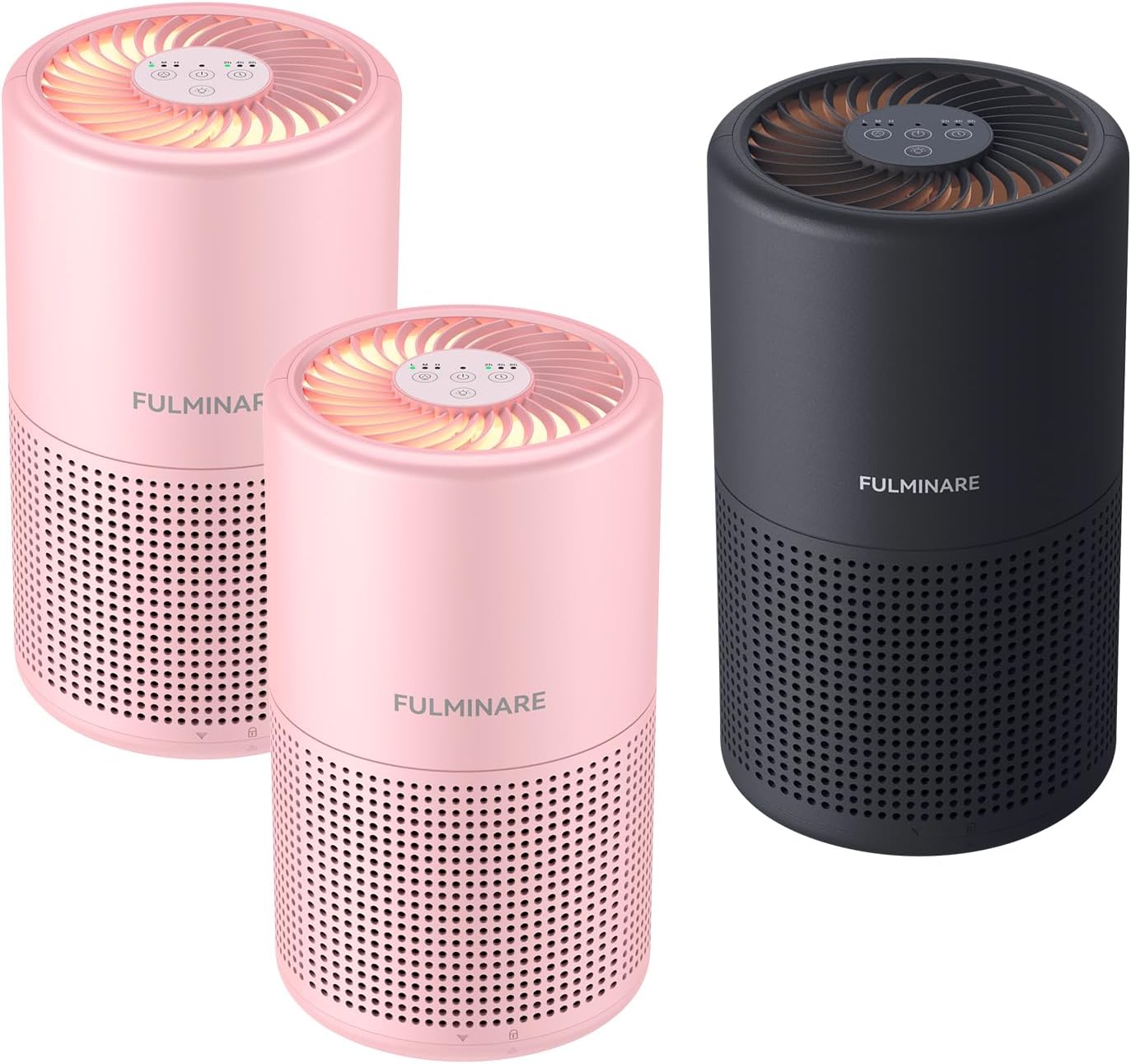 FULMINARE Air Purifiers for Bedroom Quiet Air Cleaner With Night Light Portable Small Air Purifier for Living Room