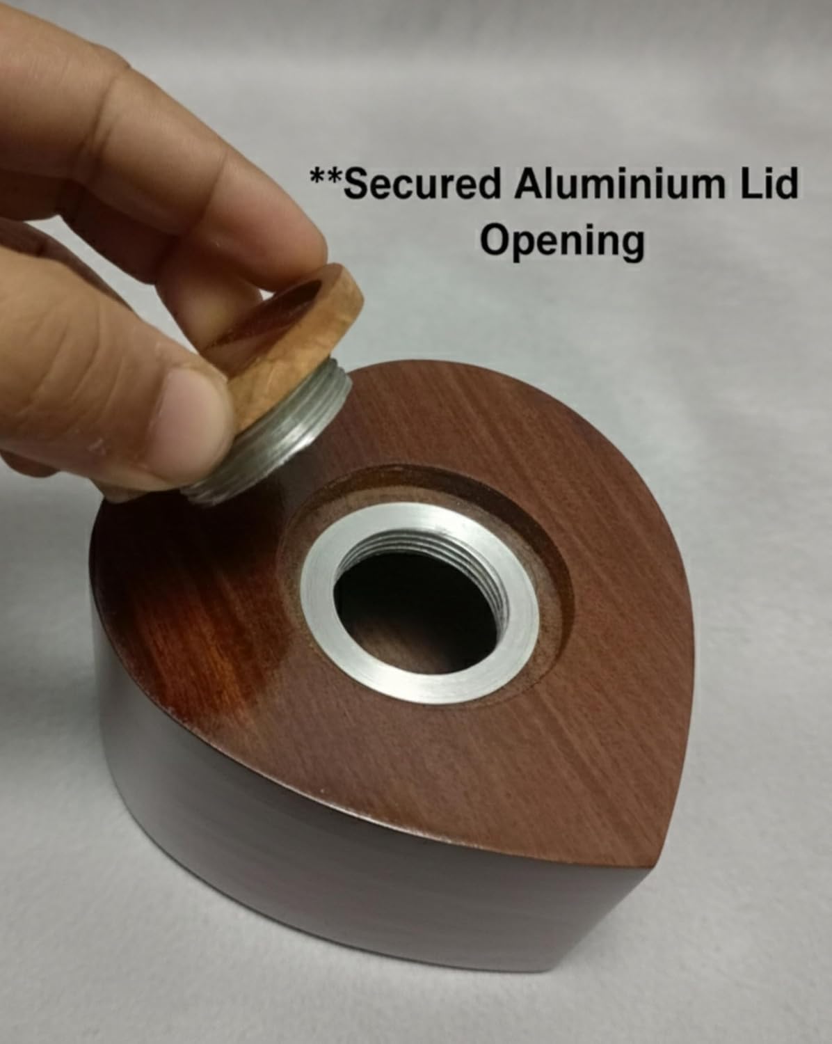 Wooden Heart Shape Engraved Keepsake–Cremation Urn for Human Ashes Adult Female,Male-Handmade Urn for Human/Pet Ashes Adult|Wooden Cremation urn (SMALL SIZE) (Always in My Heart)