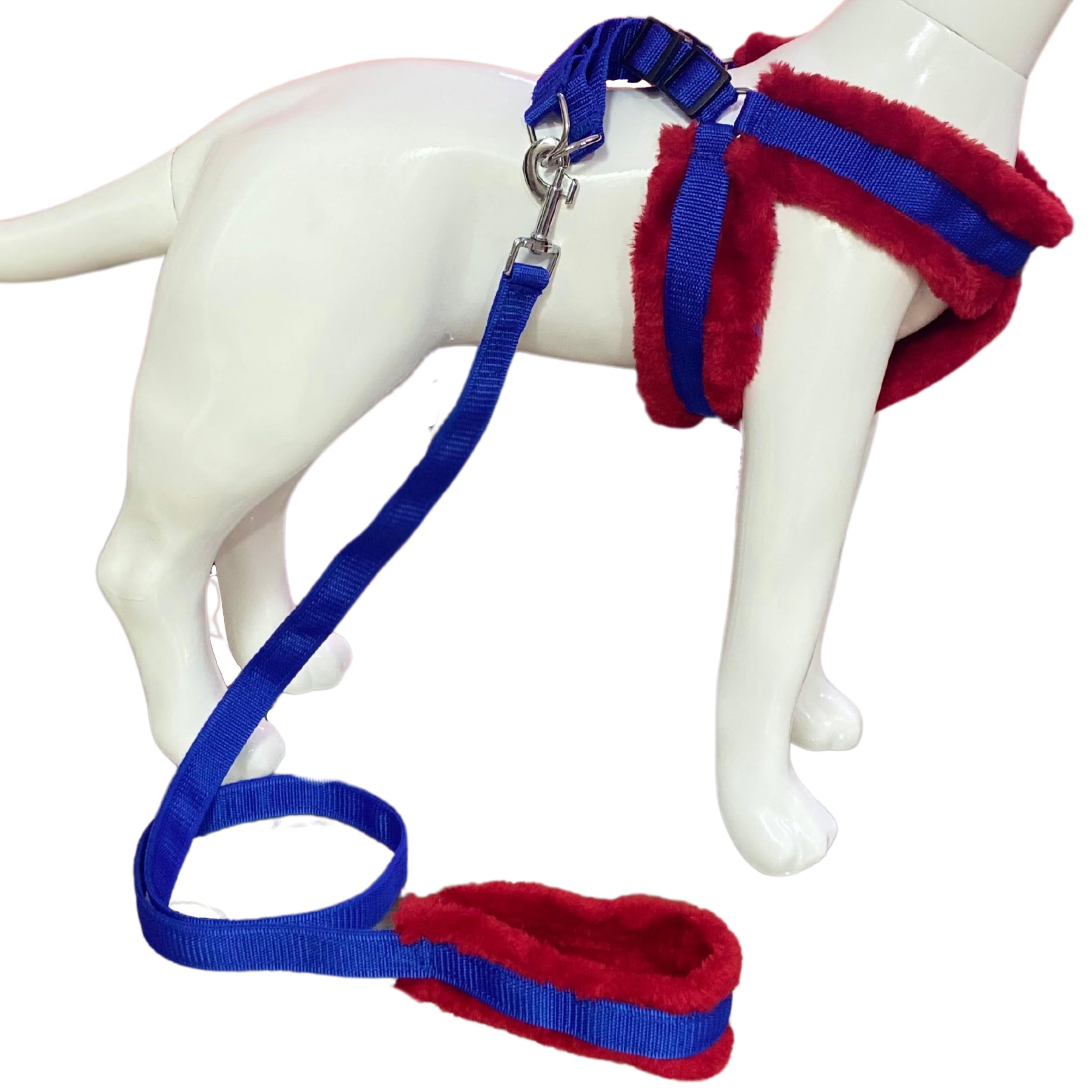 PAYTON PERRY Nylon Dog Harness & Leash Combo, Adjustable Harness, Soft Fur Padded (Extra-Small, Blue-RED) (Recommended for 02-04KG Pet) (B0CRTQF1HV) Amazon Price History, Amazon Price Tracker