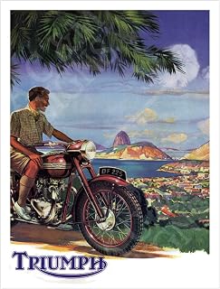 Motorcycle Garage Sign Metal Plaque Retro Home Bar Pub Bike Man Cave Shed Garden Vintage Sign Ref718 (10X8 inches (Approx)25cmx20cm)