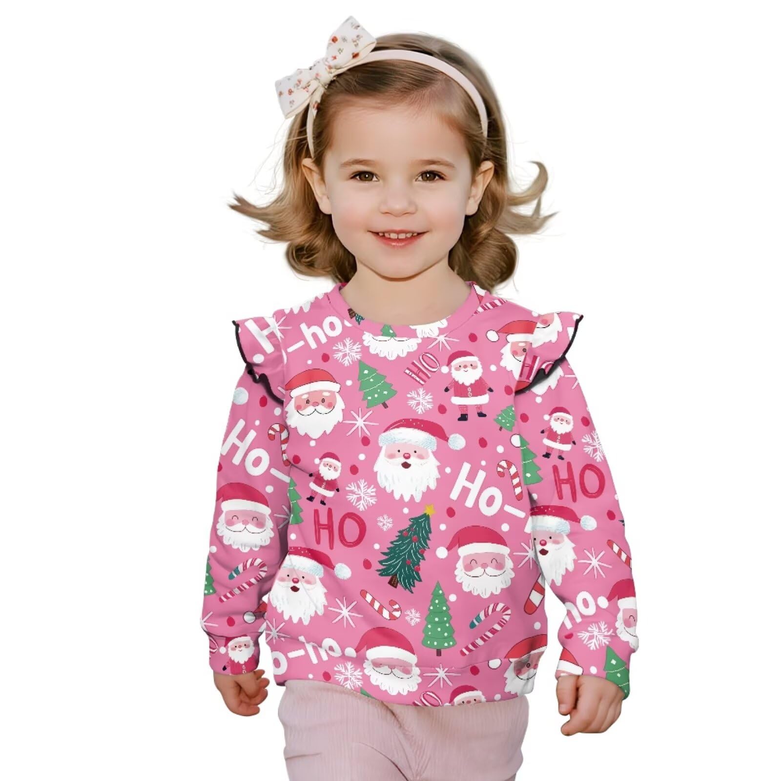 Sweat décontracté de Noël fille pour éviter les pulls qui grattent - 7