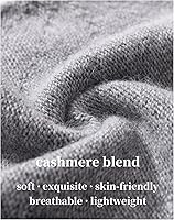 Vista 2 de jaxmonoy Gorro de punto holgado de cachemira para mujer, gorro de invierno suave y cálido de lana para mujer