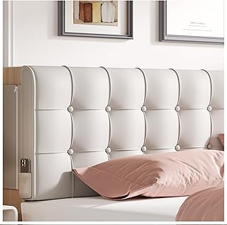 Gray Queen Size Headboard Pillow Upholstered Wedge Backrest Cushion for Dorm Bed Twin XL Daybed Couch Removable Cover Reading Pillow Lumbar Support Decorative Pillow College Dorm Essentials Bedroom