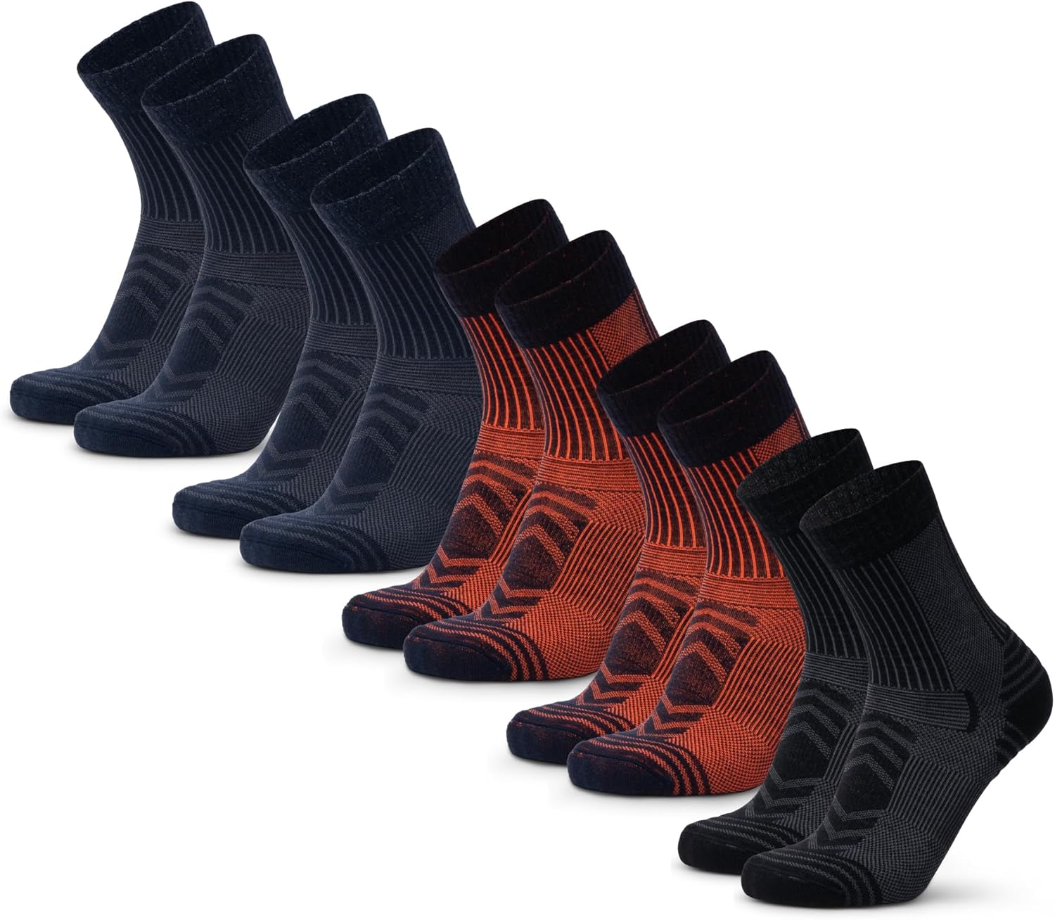 Danish Endurance Light Hiking Socks - Merino Wool, Anti Blister, 3 or 5-Pack