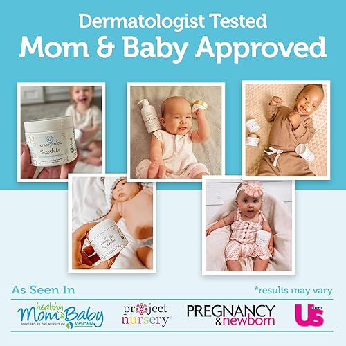 Miniatura 6 de Ungüento curativo para los bebés 2 onzas crema orgánica de curación natural certificada USDA para el eccema del bebé la tapa de la cuna dermatitis