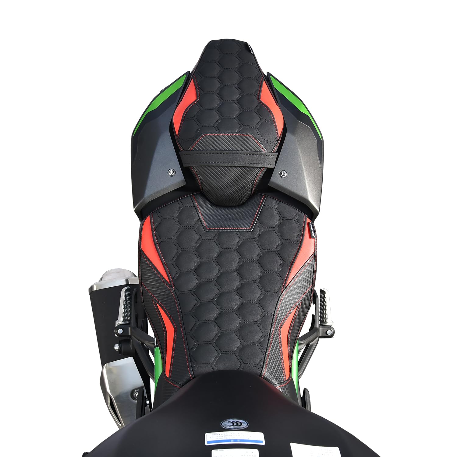 Siège de moto confortable pour passager ZR900 Z900 2025, siège passager avant et arrière en cuir, rouge