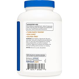 Nutricost L-Carnitine Tartrate 500mg, 240 Capsules - 1000mg Per Serving (2 Bottles)