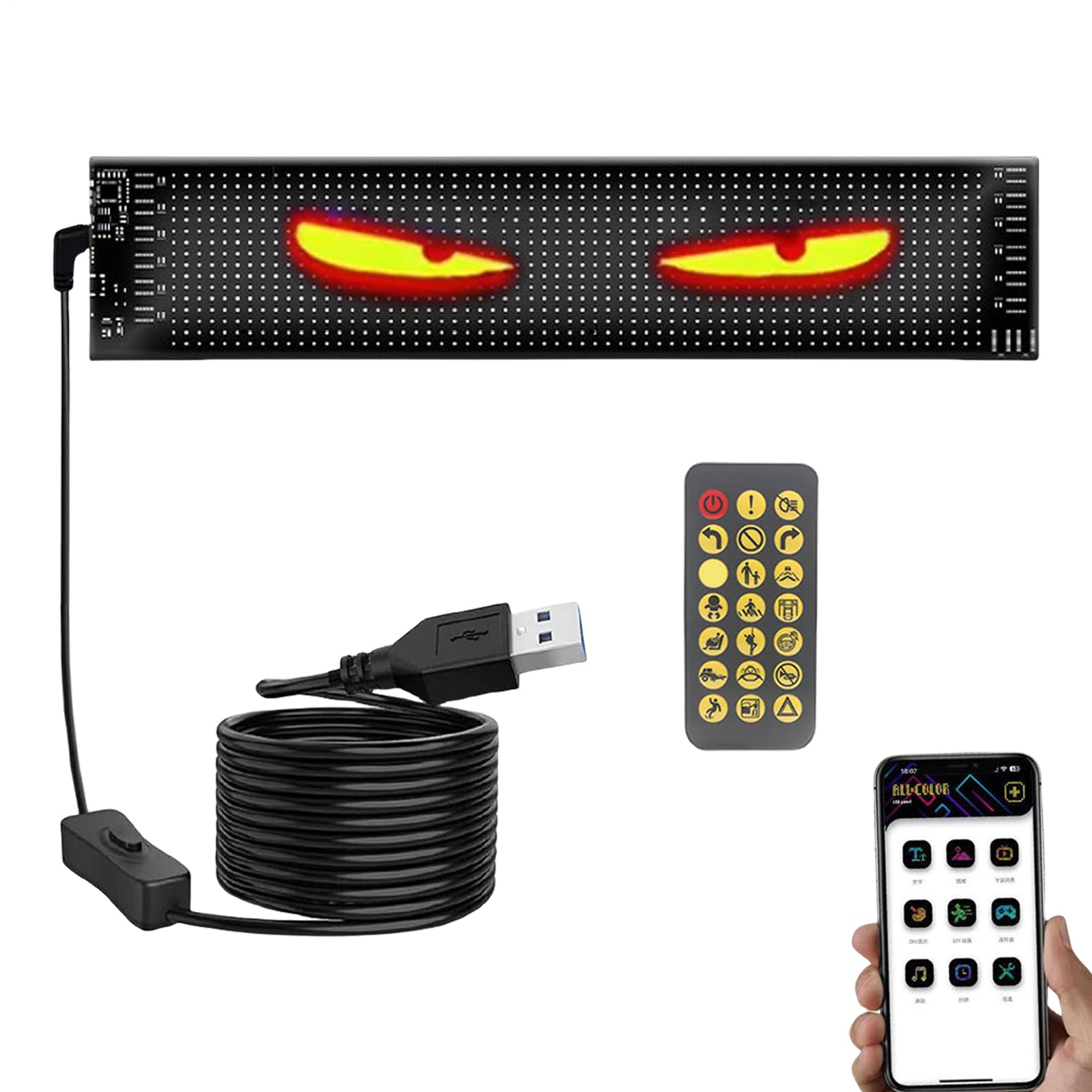 Señal LED Programable Flexible para Electrónica Coche SUV y Vitrina Casa 8