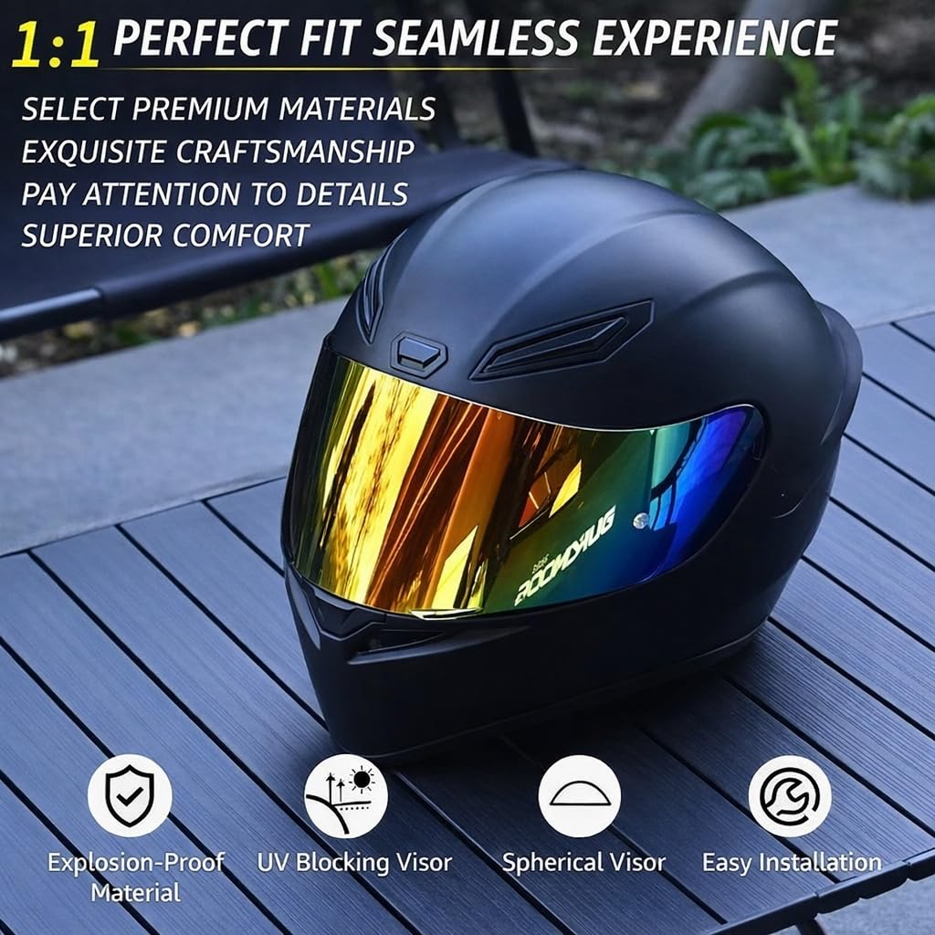 AGV K1 Visor Replacement for K1 K1S Helmet Tinted UV Protection Face Shield Compatible with K1 K1S K3SV K5 K5S Models(Deep Red)