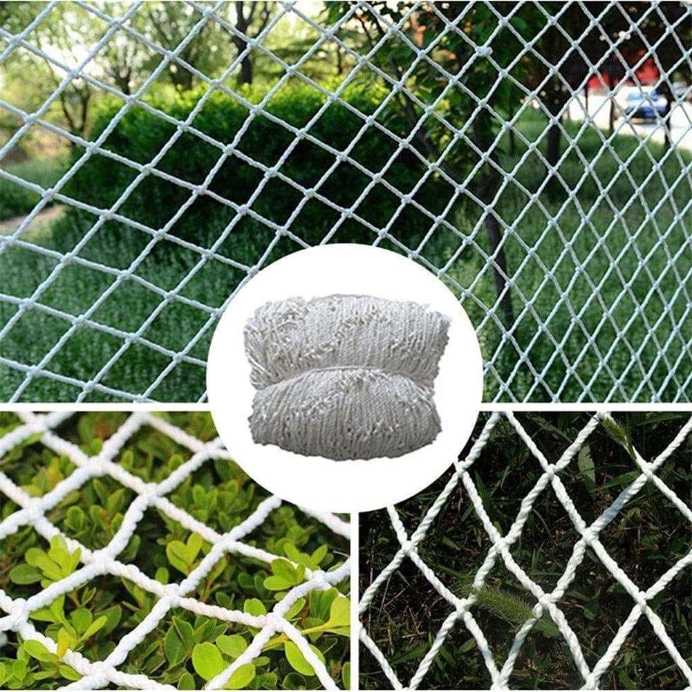 Safety net White nylon net for Stadium Outdoor Football Field Basketball Court Golf Course Barrier Isolation Protective Netting,2X8M