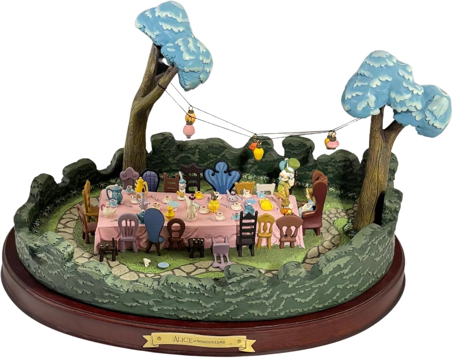 Walt Disney Classics Collection WDCC Enchanted Places Miniature Alice In Wonderland Tea Party Scene
