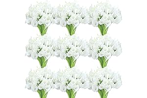 60 Pcs Calla Lily Artificial Flowers Bulk Real Touch Fake Bouquet