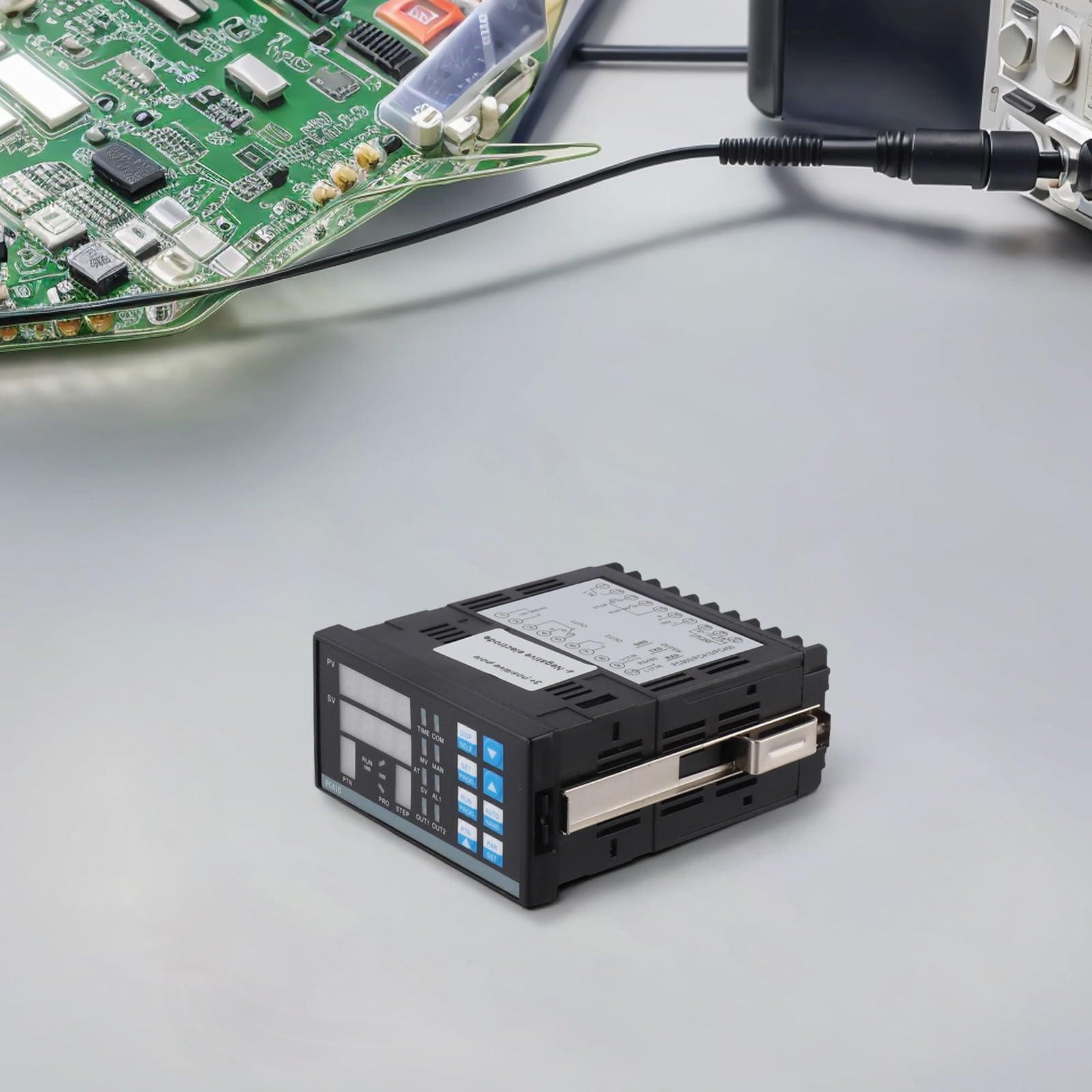 Controlador de temperatura digital PC410 para estación de retrabajo BGA, termostato PID con RS232, 10 curvas 8 segmentos, entrada de termopar tipo K, salida de relé de estado sólido
