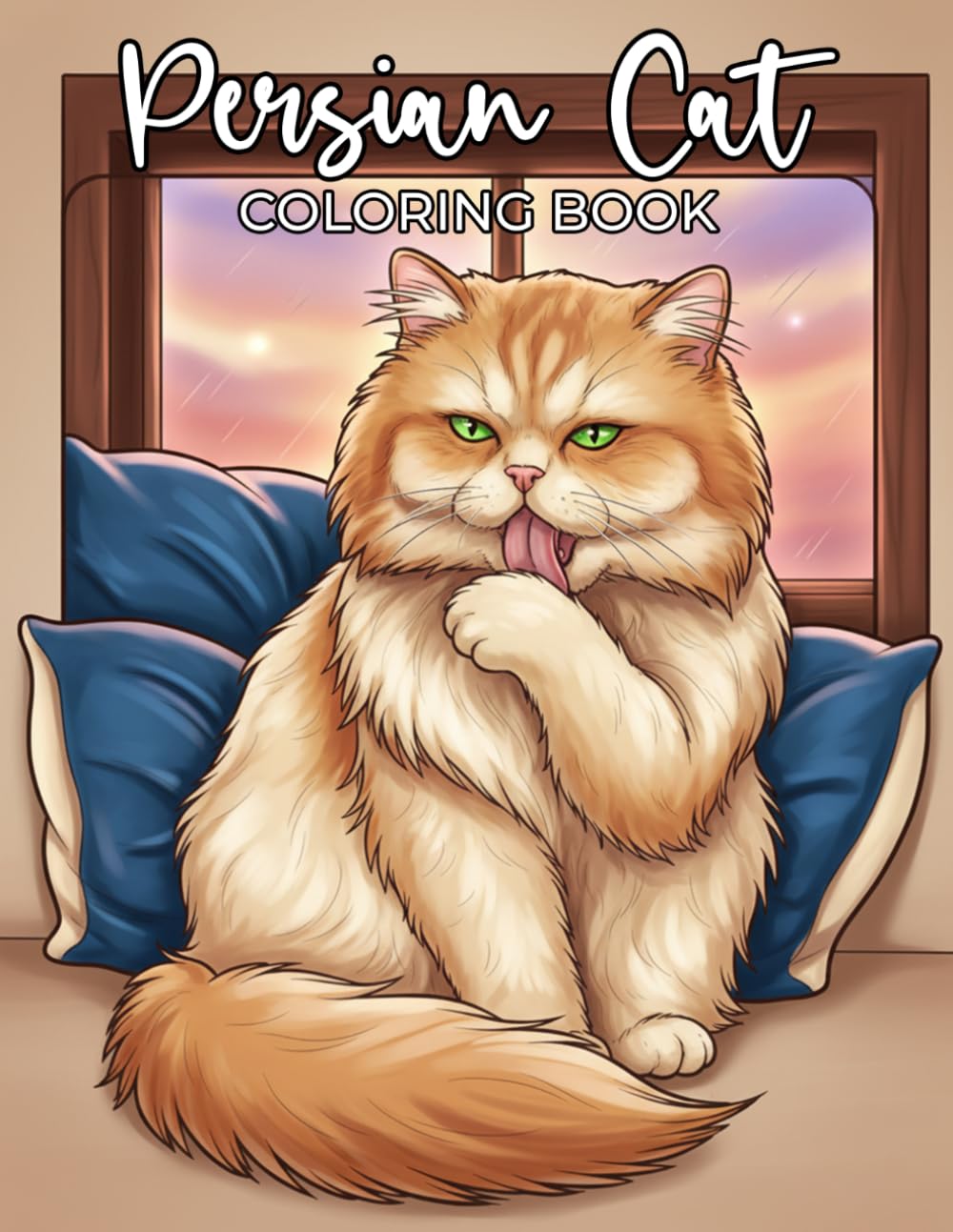 Persian Cat Coloring Book: Majestic Longhair Cats A Relaxing Artistic Journey For Persian Lovers