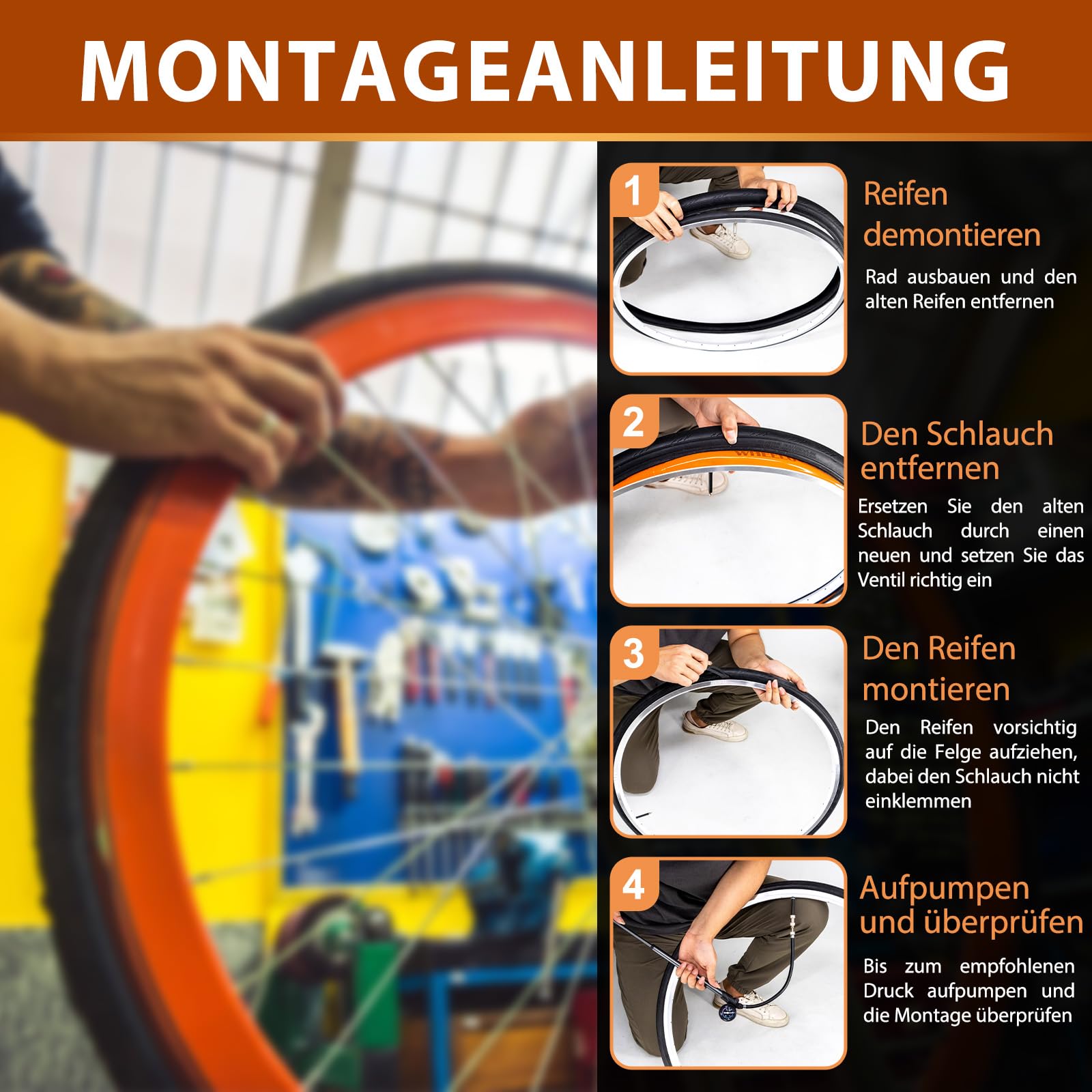 Hycline 2er-Pack TPU Fahrrad Schlauche: 700x18-32C (28 Zoll) Rennrad Unisex Ultraleichter Schlauch Presta-Ventil 45mm/65mm/85mm with 2 Reifenheber