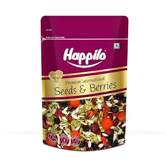 Happilo Premium International Seeds & Berries Mix 200G Pack, Contains Healthy Seeds & Dried Berries, Low In Calories, High In Nutrients, Morning Snack 200 G Pack Of 1