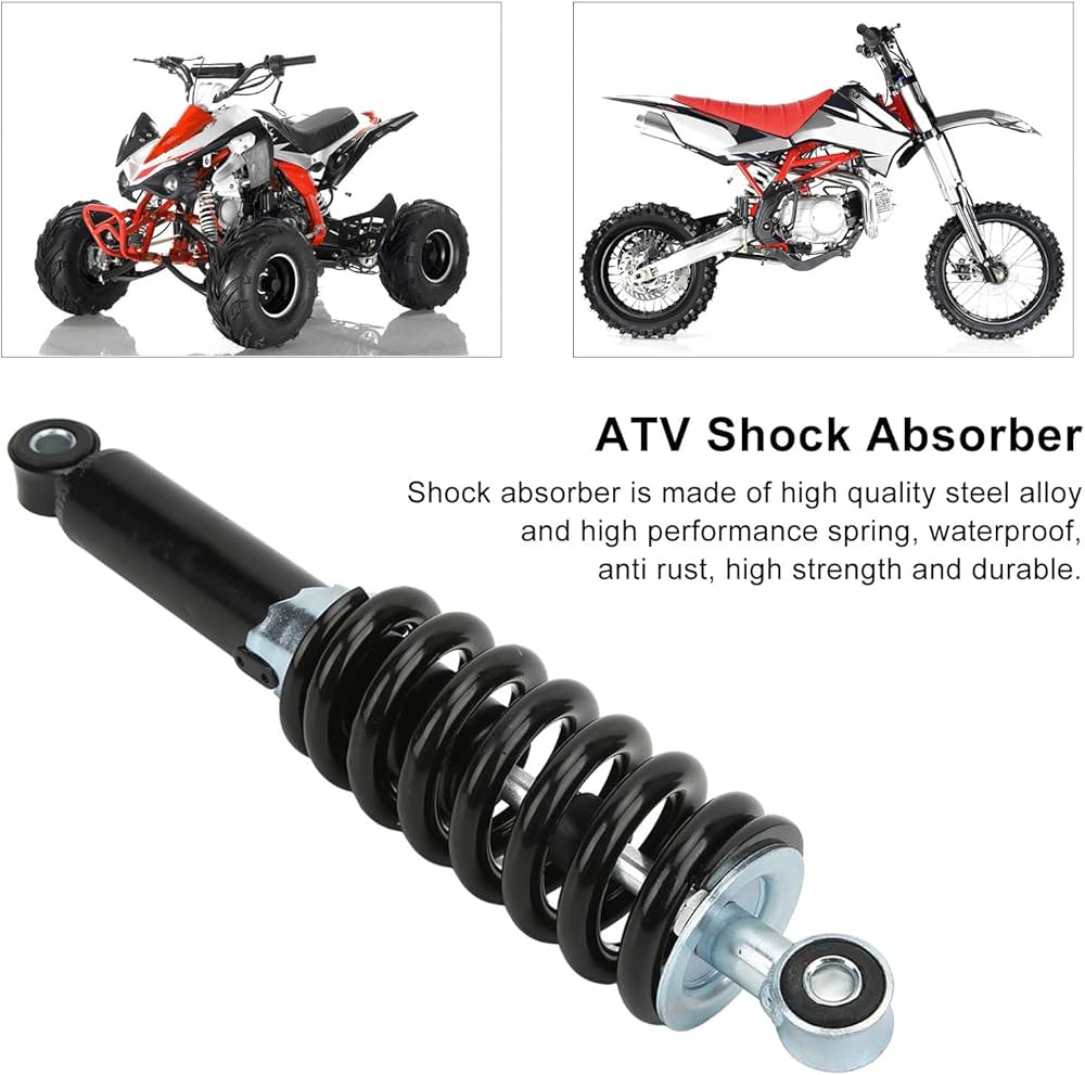 Motorfiets Schokdemper 190mm - Verstelbare Demping Voor Mountainbikes, E-bikes & Scooters - Tot 1200lbs Belasting