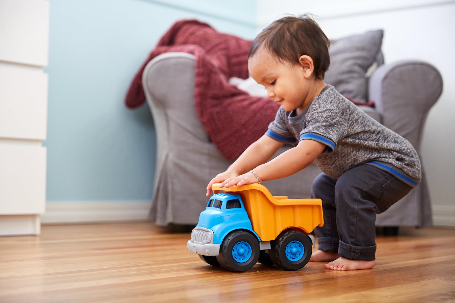 Green Toys Muldenkipper - Blau und Orange CB