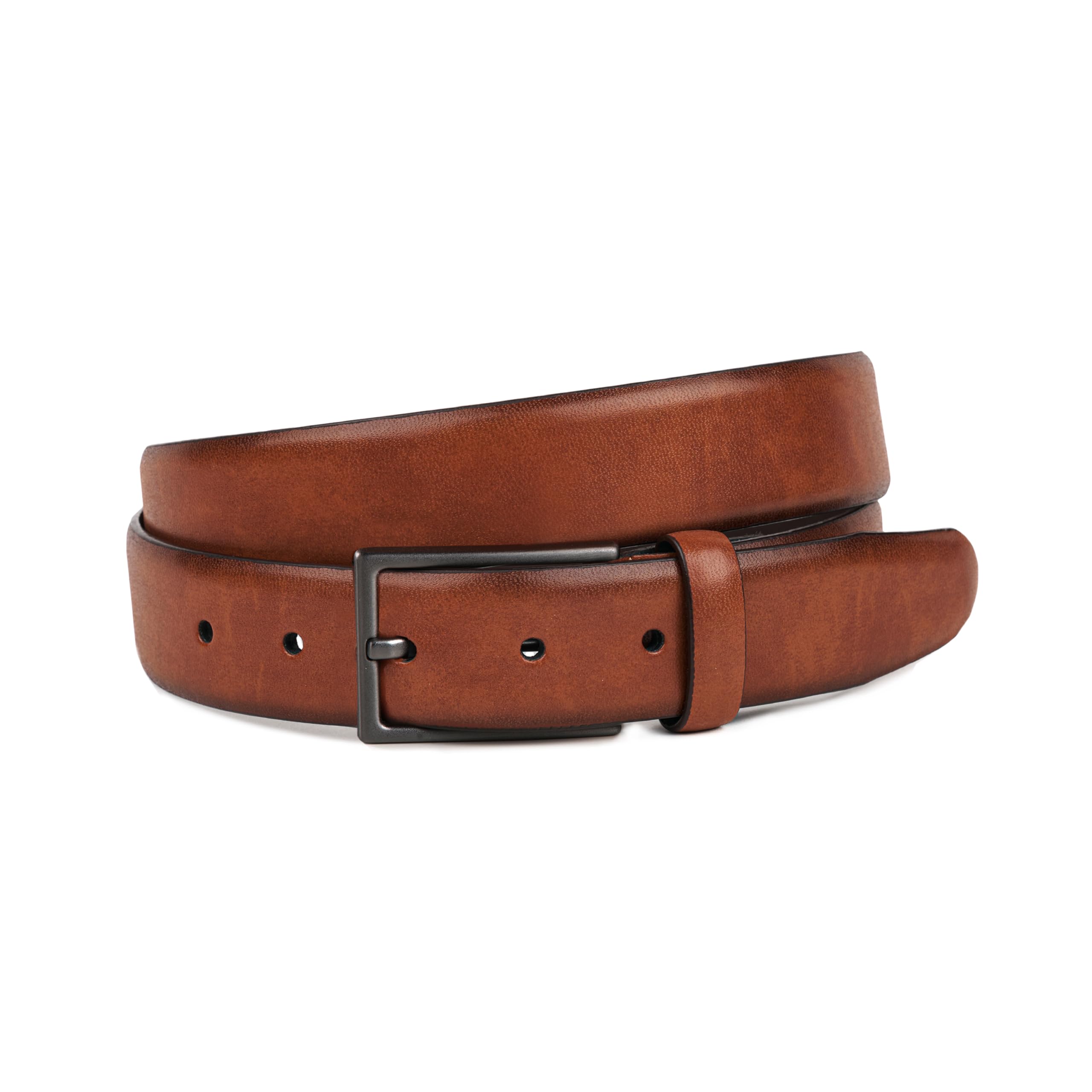 FENIX ORLANDO Ceinture enfant garçon et filles, ceinture en cuir pour uniforme et Jeans, ceinture ado, ceinture réglable en cuir, taille 55 cm à 75 cm, boucle sans nickel 30 mm de large
