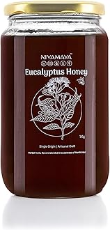 NIYAMAYA Eucalyptus Honey 1 kg | 100% Pure Honey Unprocessed Natural Honey in Fresh Raw Eucalyptus Honey No Sugar Added No Adulteration