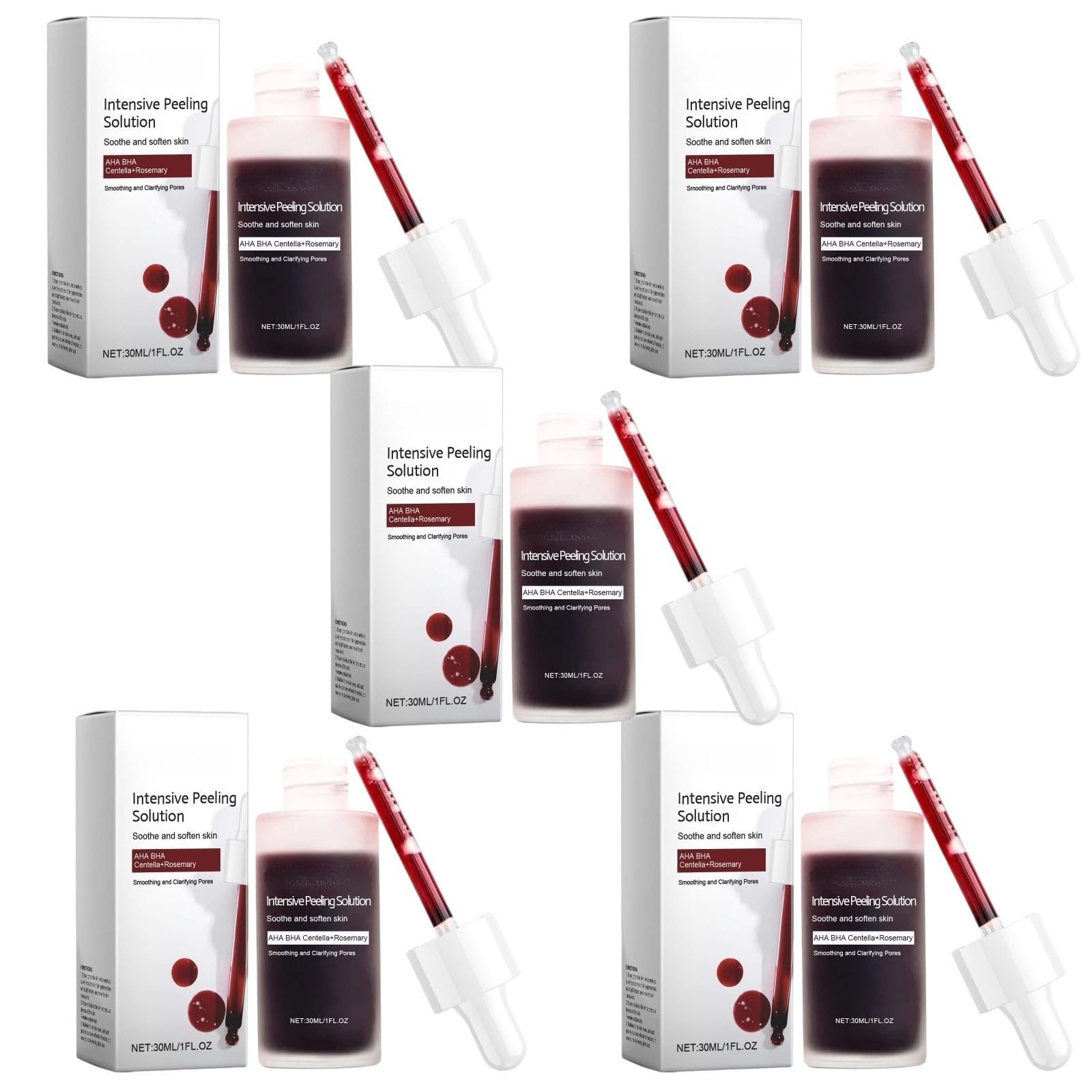 30% AHA 2% BHA Esfoliazione Serum, Brightens Smooths Skin | Multi-Acid Exfoliating Serum, Smooths Brightens, Minimizes Pores & Hydrates