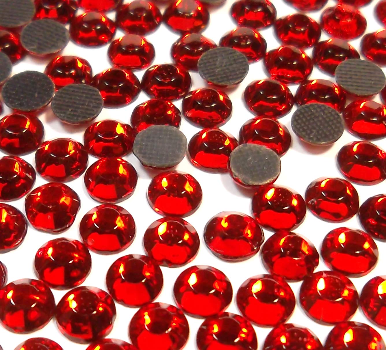 Perlin - Lot De 2880 Strass Hotfix Ronds 4mm - Verre à Facettes - Multi-couleurs - Pour Création DIY