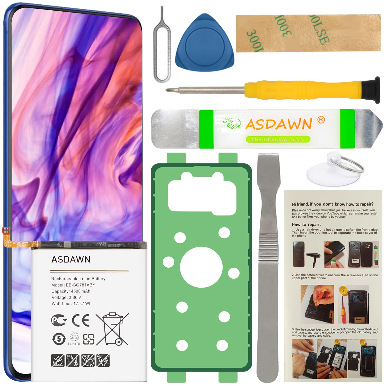 ASDAWN Battery for Samsung Galaxy S20 FE 5G SM-G781 G781U/U1/A/T/P/V/R4/W/F