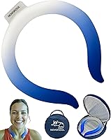 Vista 11 de Paquete de 2 tubos de enfriamiento de cuello con bolsa aislada, enfriador de cuello de anillo de hielo reutilizable para interiores y exteriores