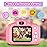 Seckton Upgrade Kids Selfie Camera, Christmas Birthday Gifts for Girls Age 3-9, HD Digital Video Cameras for Toddler, Portable Toy for 3 4 5 6 7 8 Year Old Girl with 32GB SD Card-Pink