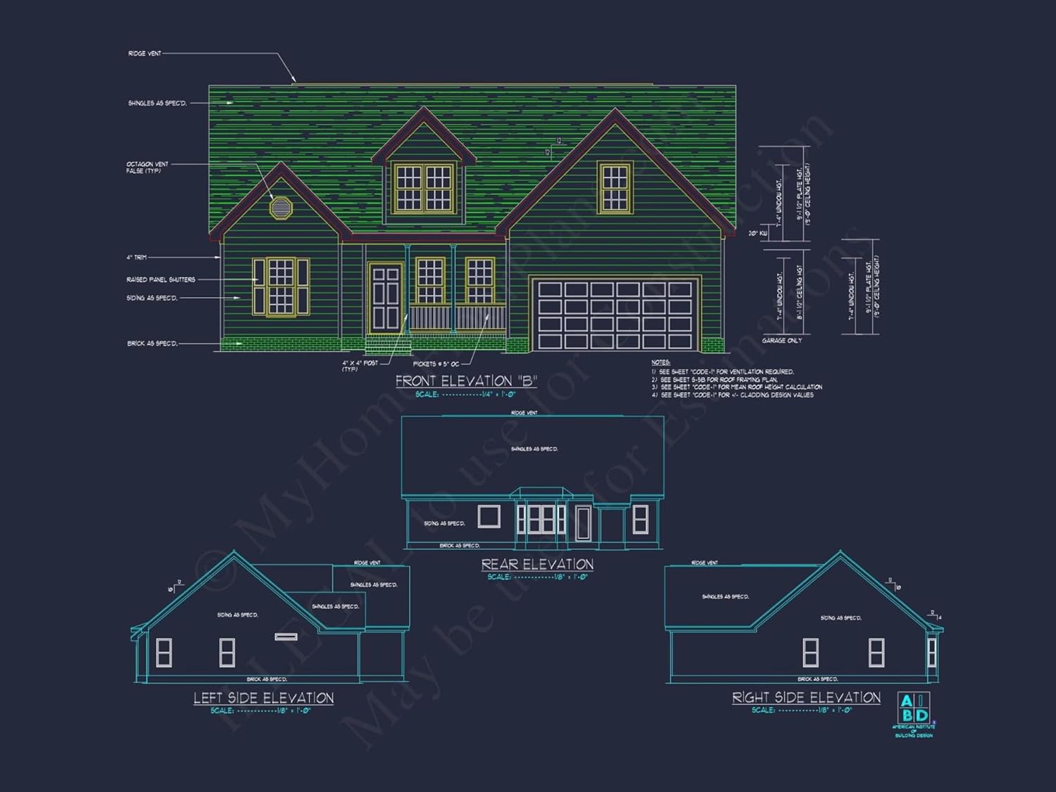 11-1019 House Plan -Traditional Ranch House Plan - X-Bed, X-Bath, X SF