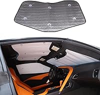 Vista 1 de Parasol superior para automóvil Chevrolet Corvette C7 2014-2019 que proporciona protección solar UV, bloqueador UV, accesorios de protección solar