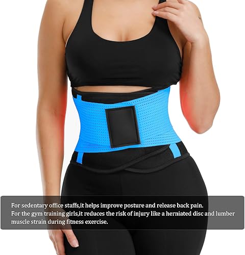Vista 55 de VENUZOR Cinturón de entrenamiento de cintura para mujer – Faja reductora de cintura – Cinturón adelgazante – Cinturón deportivo (grado UP)