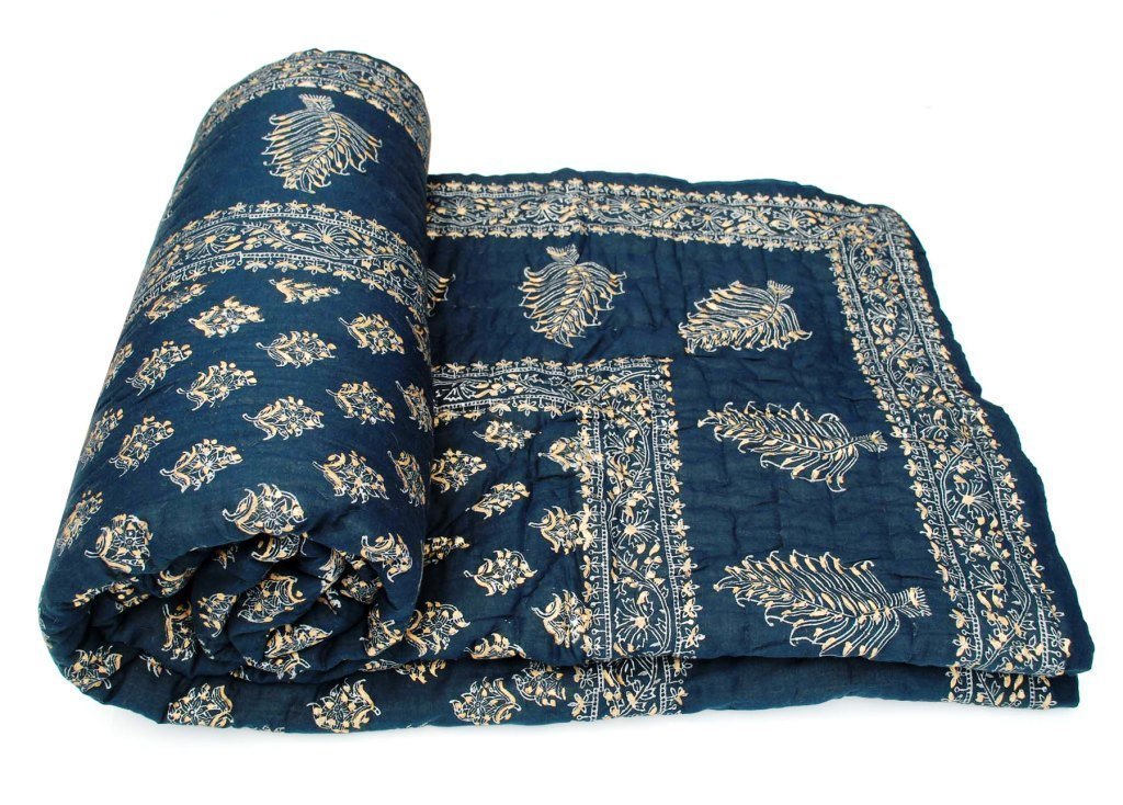 Buy SVT Traditional Famous Jaipuri Beautiful Floral Print in White and