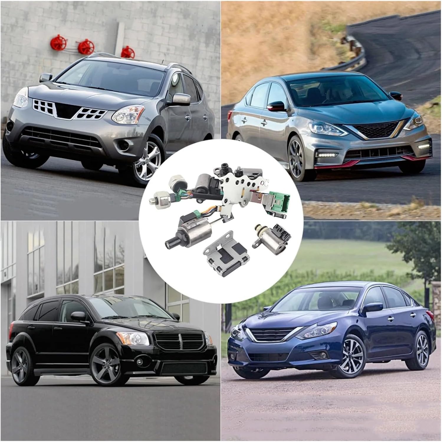 CVT Transmission Valve Body Soelnoid Kit JF011E RE0F10A Replacement Compatible For Altima CVT Solenoid Valve Body Solenoid Kit