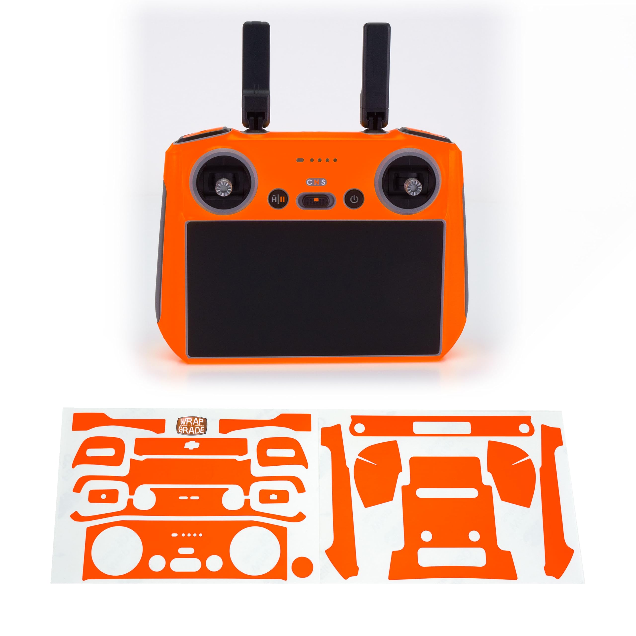 WRAPGRADE Skin Stickers Compatible with DJI RC 2 (NEON ORANGE)