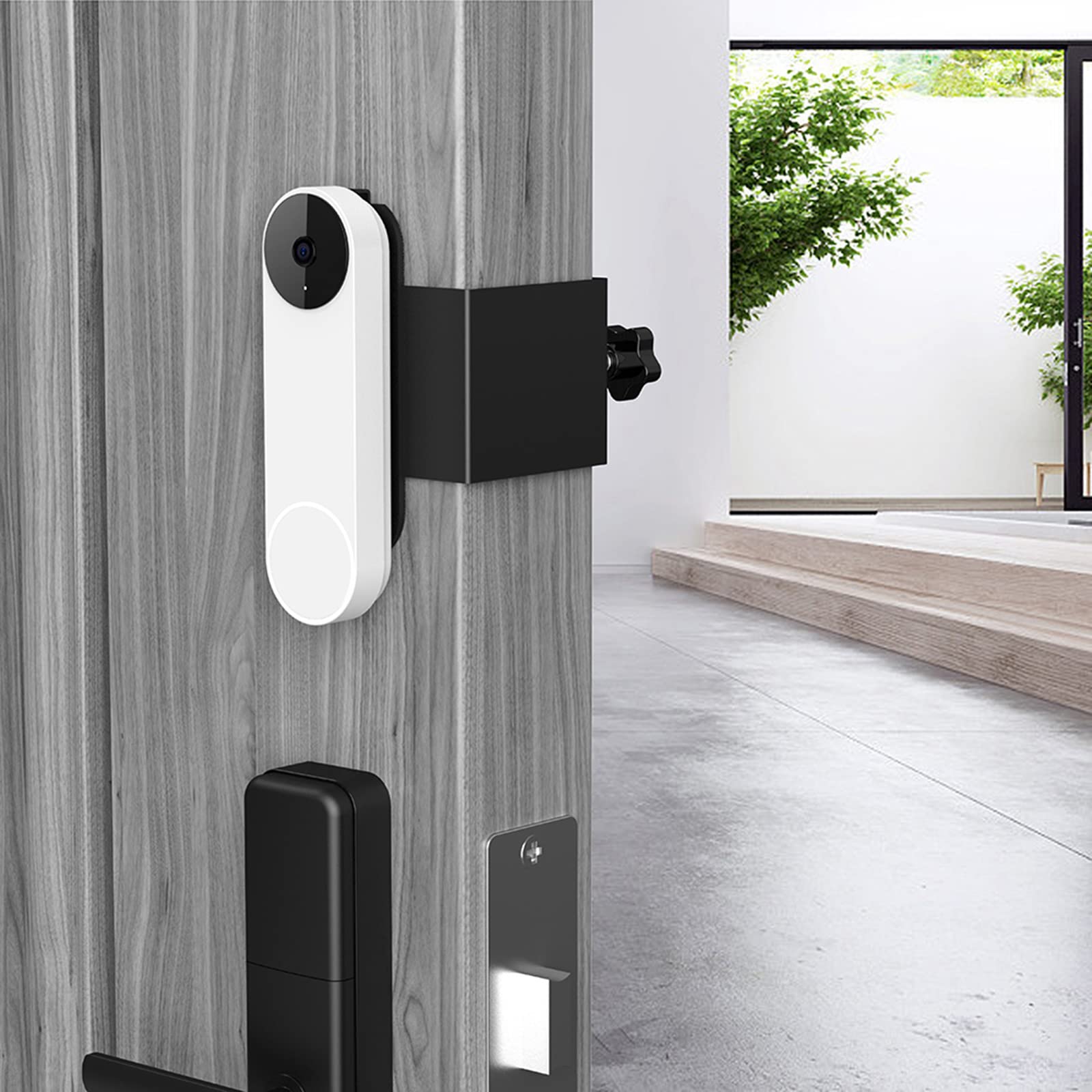 Anti-Theft Doorbell Mount Doorbell Holder No-Drilling Easy Installation For Apartment Office Security