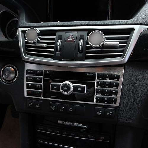 Miniatura 4 de YIWANG - Panel de botones para consola central de aleación de aluminio para Mercedes Benz Clase E W212 2010-2015
