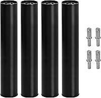 Vista 22 de Patas de metal de 2 pulgadas de repuesto para base de cama ajustable eléctrica, tornillo no ajustable en patas cortas