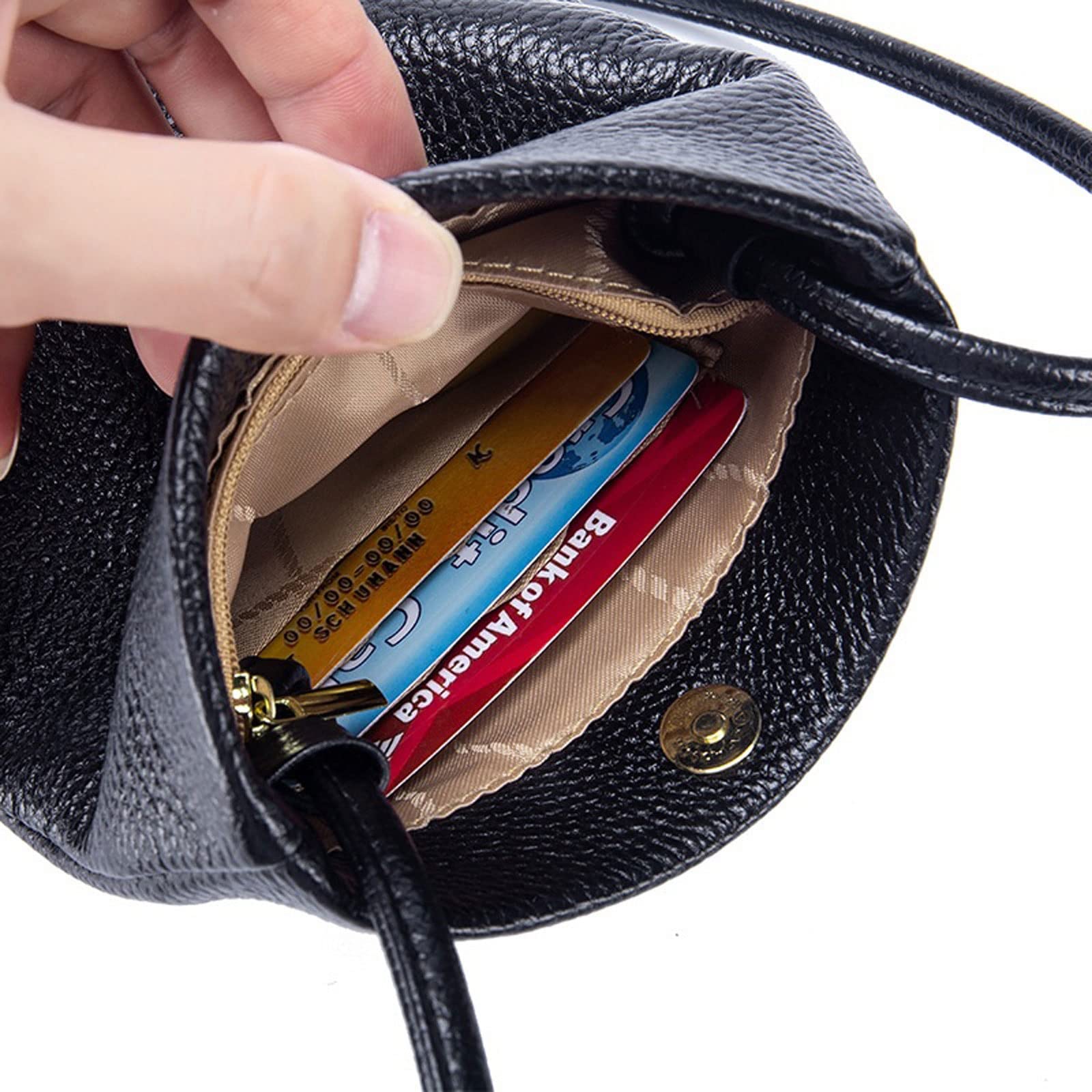 Torebki torby na ramię DamskieSkórzane torebki damskie Duża pojemność torby na ramię Kieszonka na telefon Etui na karty Torba typu crossbody (Czerwona)
