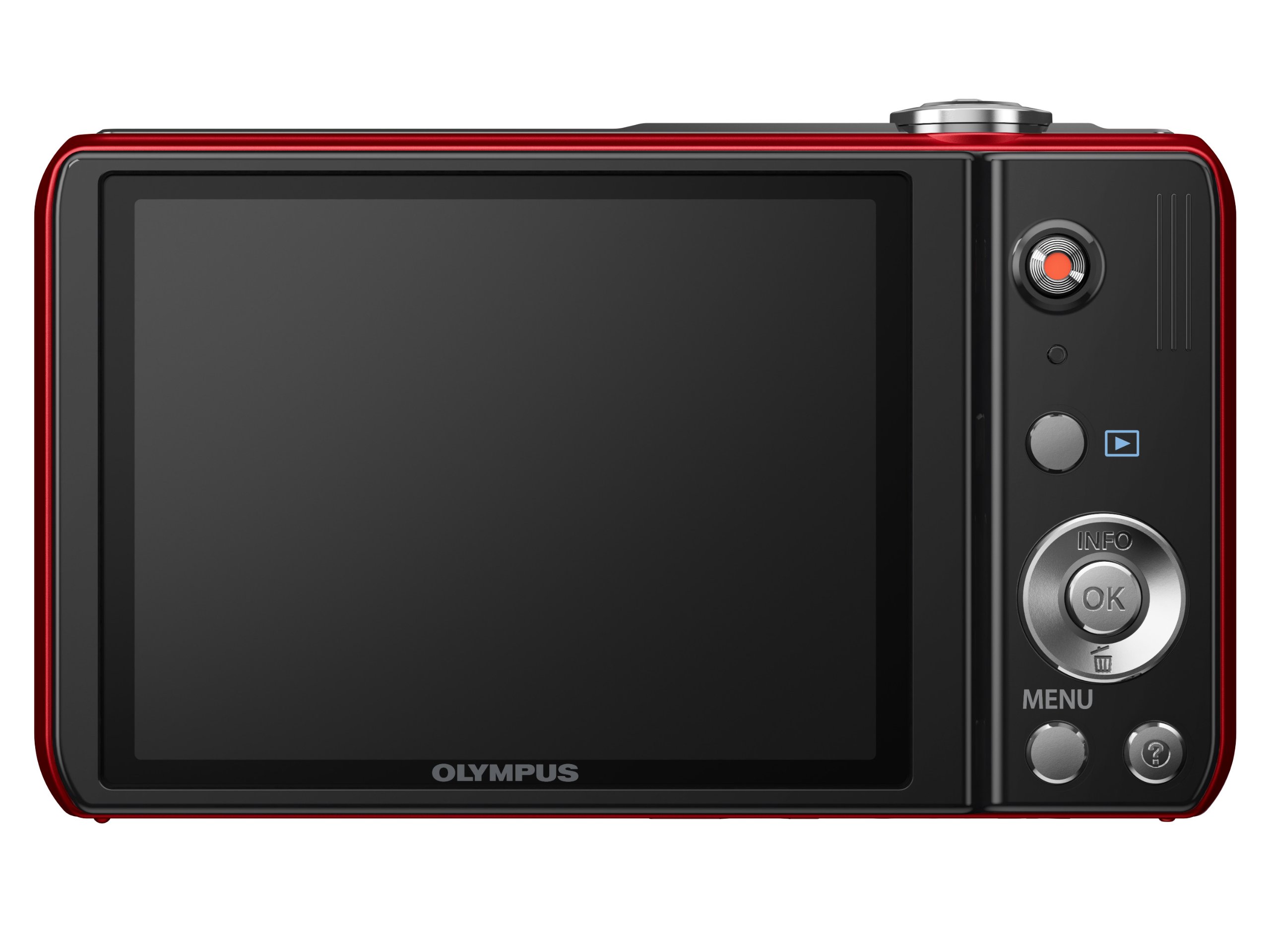 Amazon | OLYMPUS デジタルカメラ VR-320 レッド 1400万画素 広角24mm 